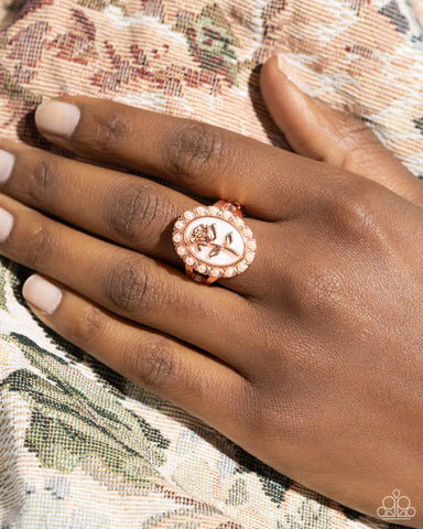 Paparazzi Ring ~ Rosy Reminder - Copper