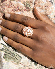 Rosy Reminder - Copper - Paparazzi Ring Image