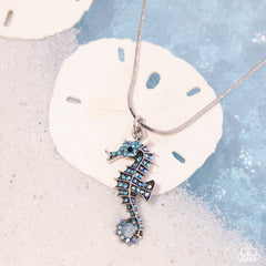 Seahorse Shanty - Blue - Paparazzi Necklace Image