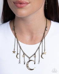 Stellar Selection - Brass - Paparazzi Necklace Image