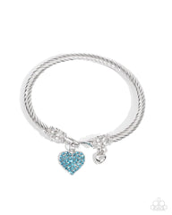 Heart Hour - Blue - Paparazzi Bracelet Image