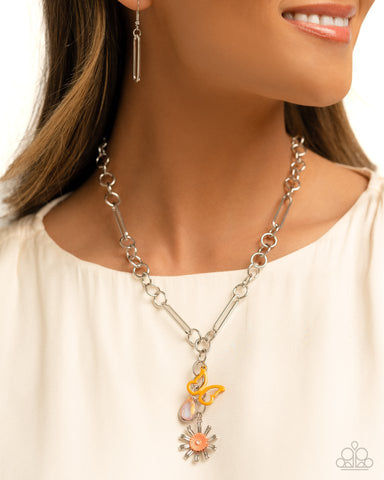 Paparazzi Necklace ~ Aerial Adventure - Orange