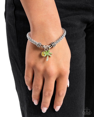 Paparazzi Bracelet ~ Palm Beach Bling - Green